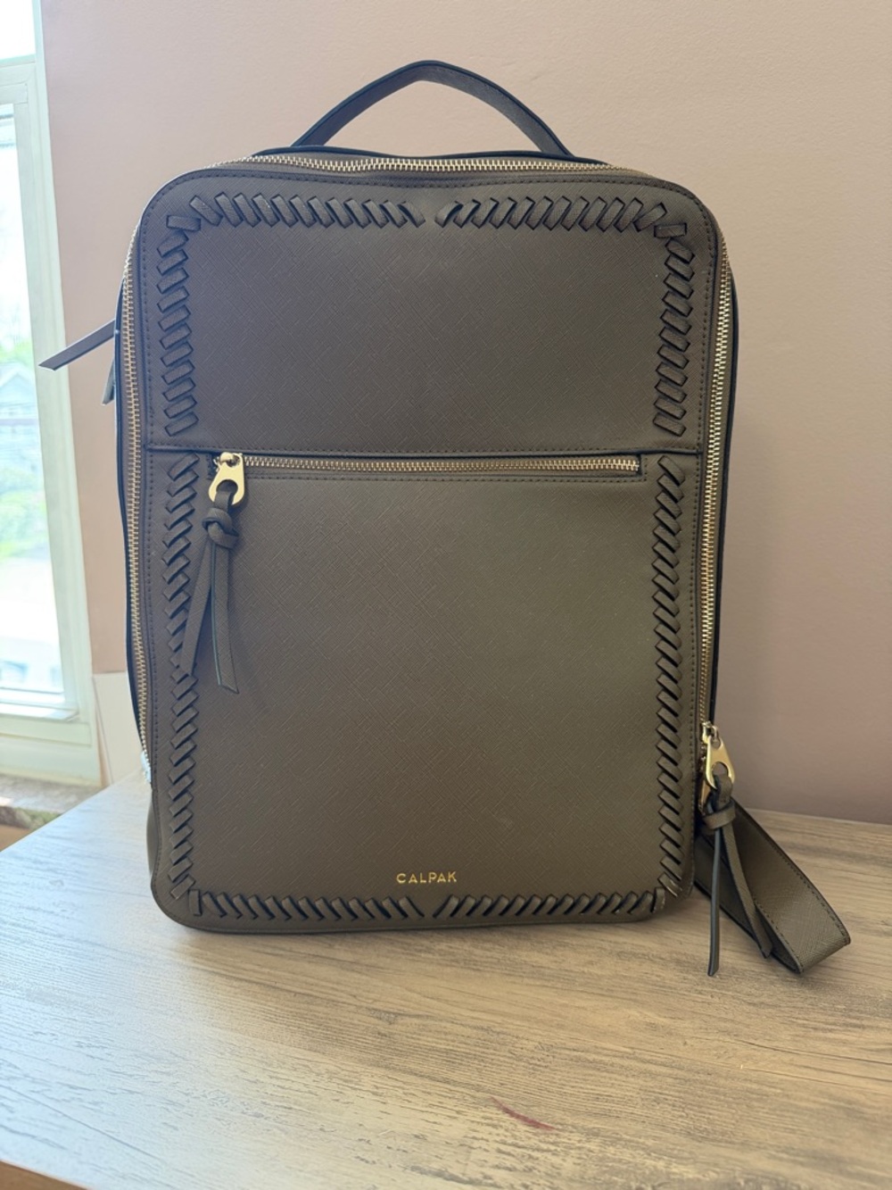 Calpak Kaya 15 inch Laptop Backpack in Green